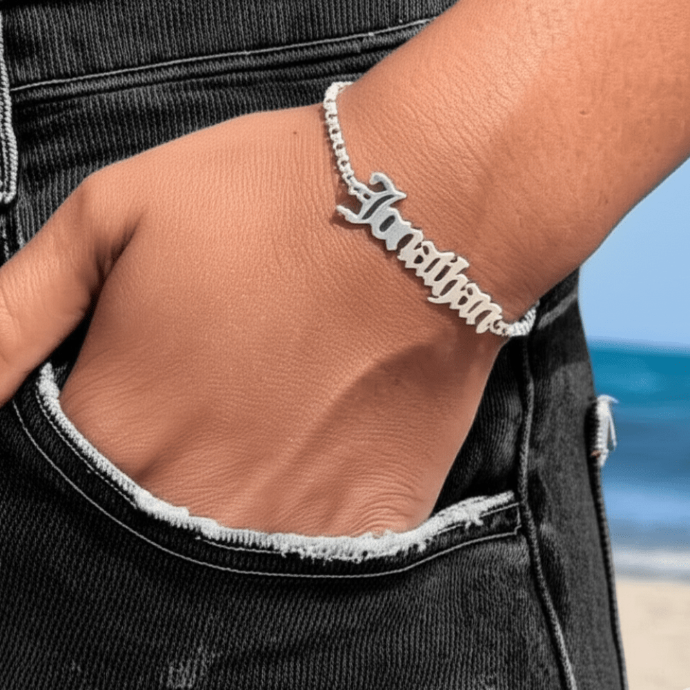 Name bracelet for men