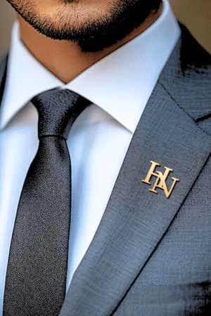 Initials Brooch